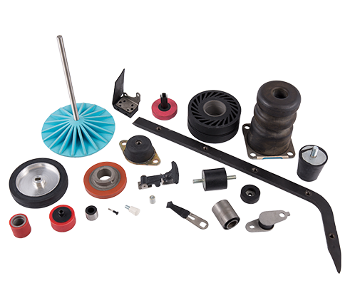 Rubber om de binding in te voegen          